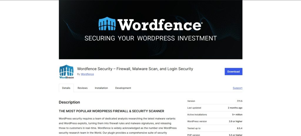 Wordfence WordPress security