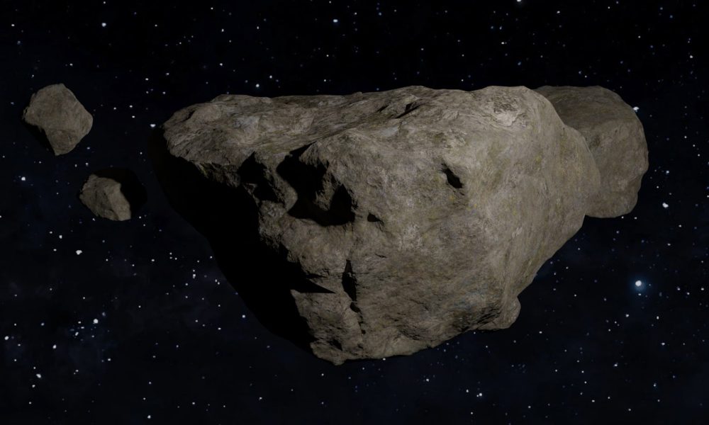 Asteroid de culoare inchisa prin spatiu interstelar