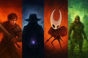 Xbox Game Pass in Septembrie 2025 – ce trebuie sa stii Colaj artistic cu personaje din jocurile Xbox Game Pass septembrie 2025: I Am Your Beast, Nine Sols, Hollow Knight: Silksong si Cataclismo