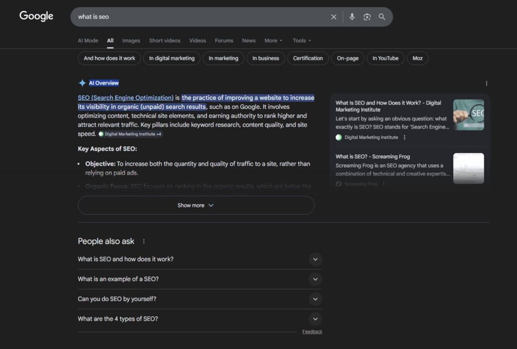 Ce este SERP in SEO - Structura unei pagini moderne de rezultate Google